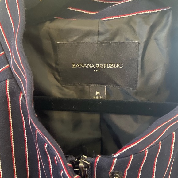 BANANA REPUBLIC striped suit jacket - Picture 3 of 3
